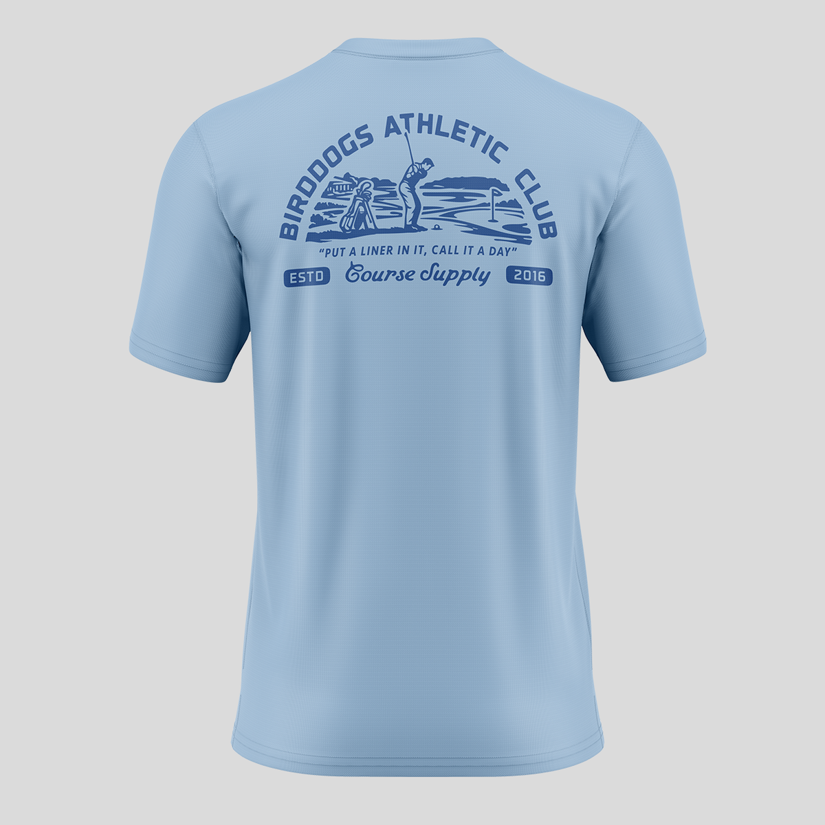 Light Blue Athletic Club Tech Tee